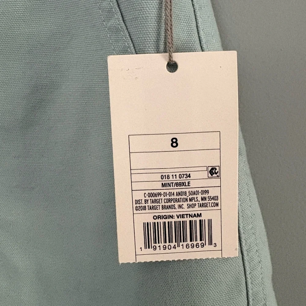 NWT A New Day Mint Green High-Rise Stretch Utility Shorts Size 8 - Picture 5 of 9
